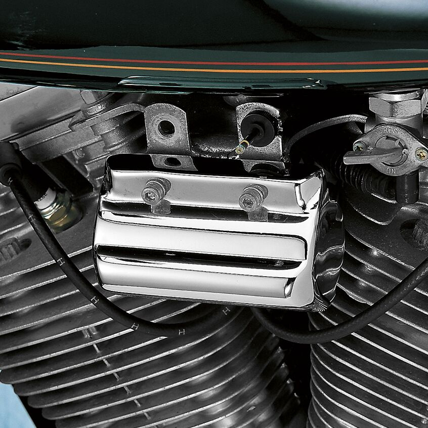 Drag Specialties Coil Cover Chrome Chr Coil Cvr 82-94Fxr