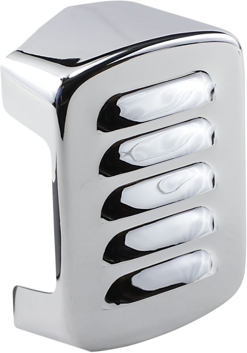Drag Specialties Coil Cover Louvered Chrome Coil Cvr Louvrd 65-99 Bt