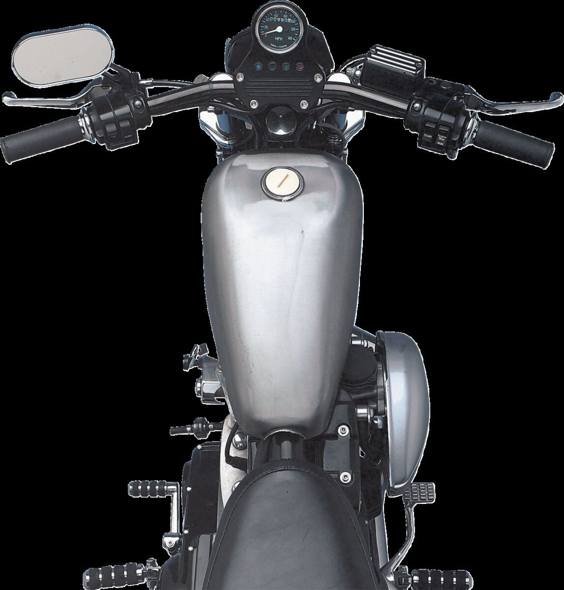 Drag Specialties King Sportster Gas Tank High-Tunnel 2.25 Gallon Stk H