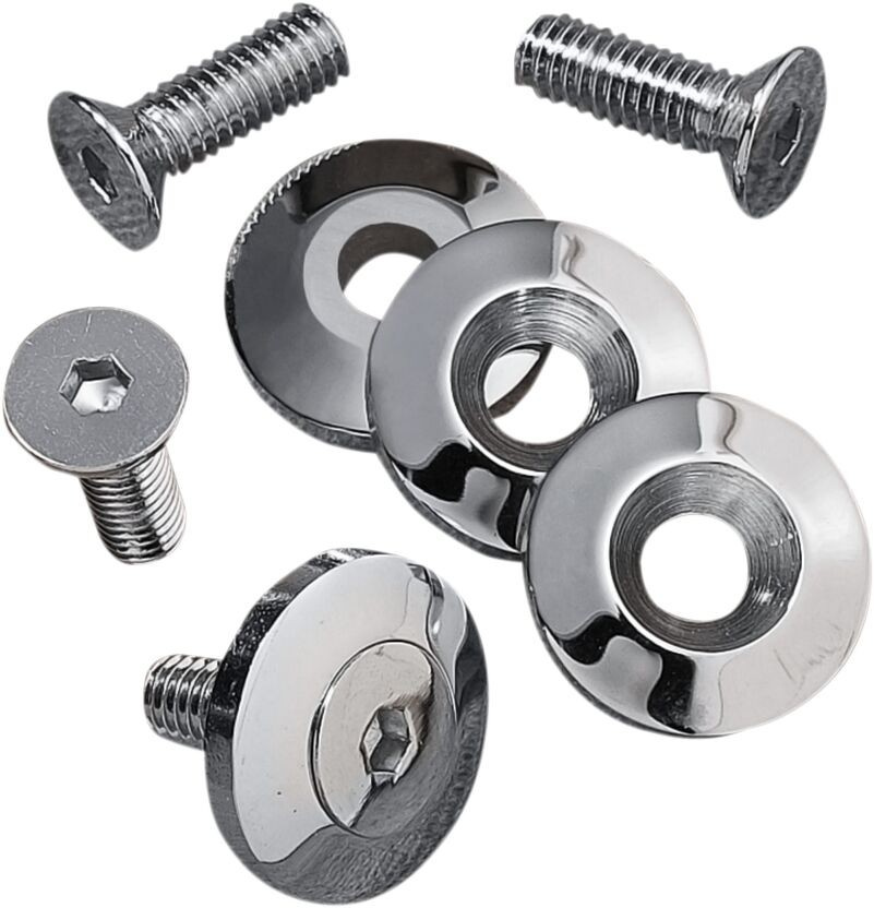 Drag Specialties Tank Mount Kit For Flat-Side Tanks Chrome Tank Mnt Bo