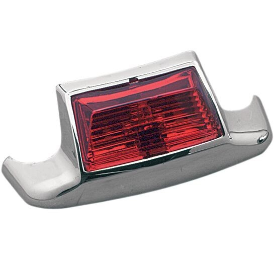 Drag Specialties Rear Fender Tip Light Red Lens Chrome Rear Fender Tip