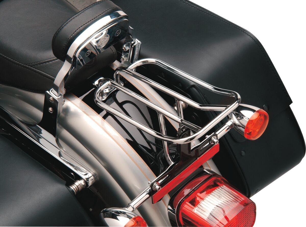 Drag Specialties Fender Luggage Rack Chrome Fendr Lugg Rack 91-05Dyna