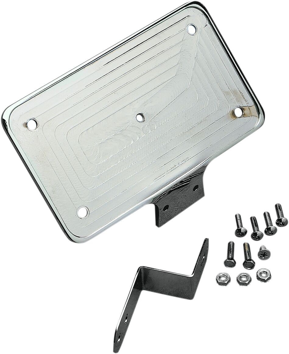 Drag Specialties Laydown License Plate Mount Billet Mount Lic Pl 97-07