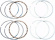 Hastings Replacement 4-Stroke Piston Ring Set Rings 3.875+005 95 Tc Hastings Replacement 4-Stroke Piston Ring Set Rings 3.875+005 95 Tc