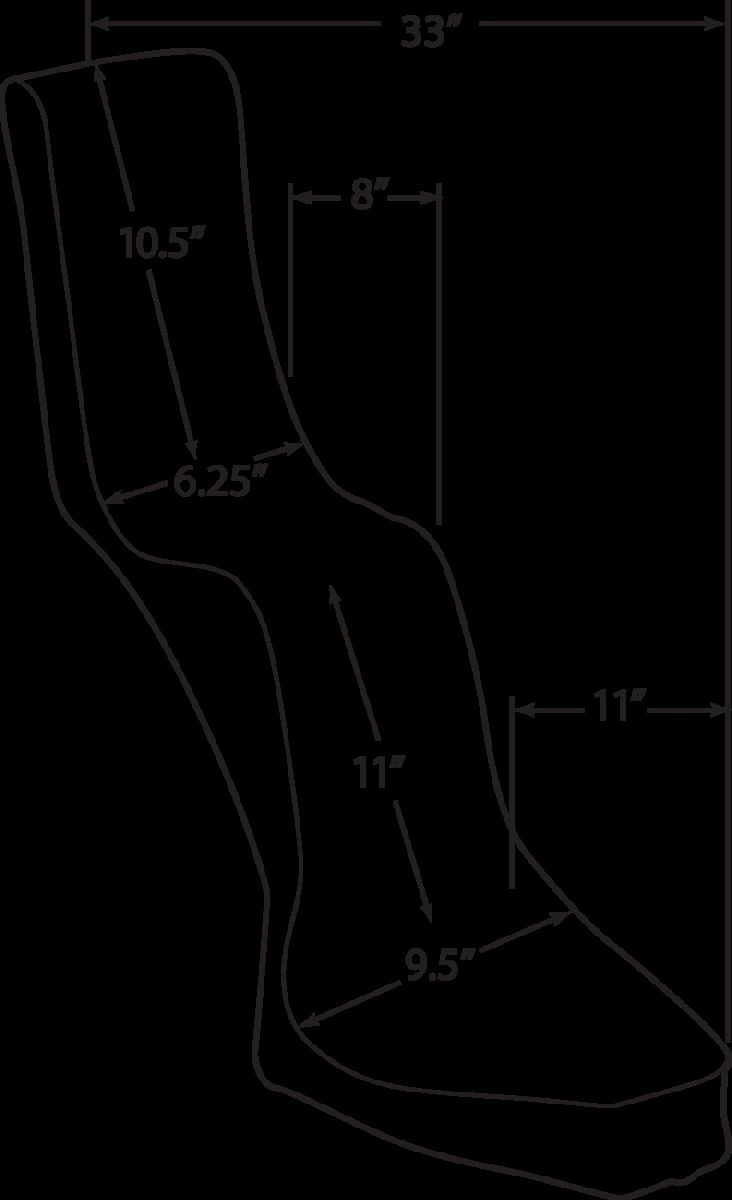 Drag Specialties Seats Seat Queen Rear 2-Up Vinyl Black Seat 12 K/Q Di