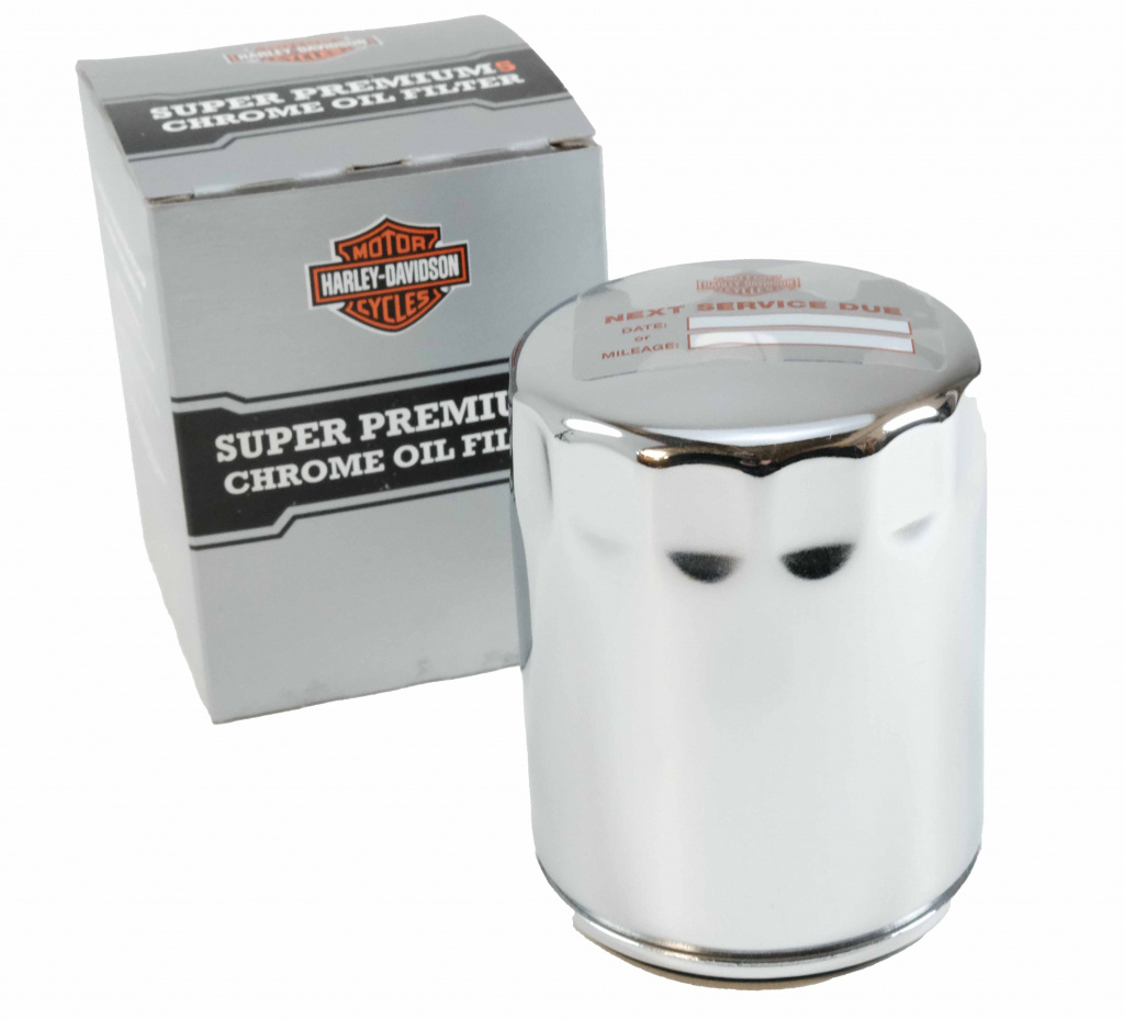 Harley Davidson M8 oil filter chrome OEM: 62700297