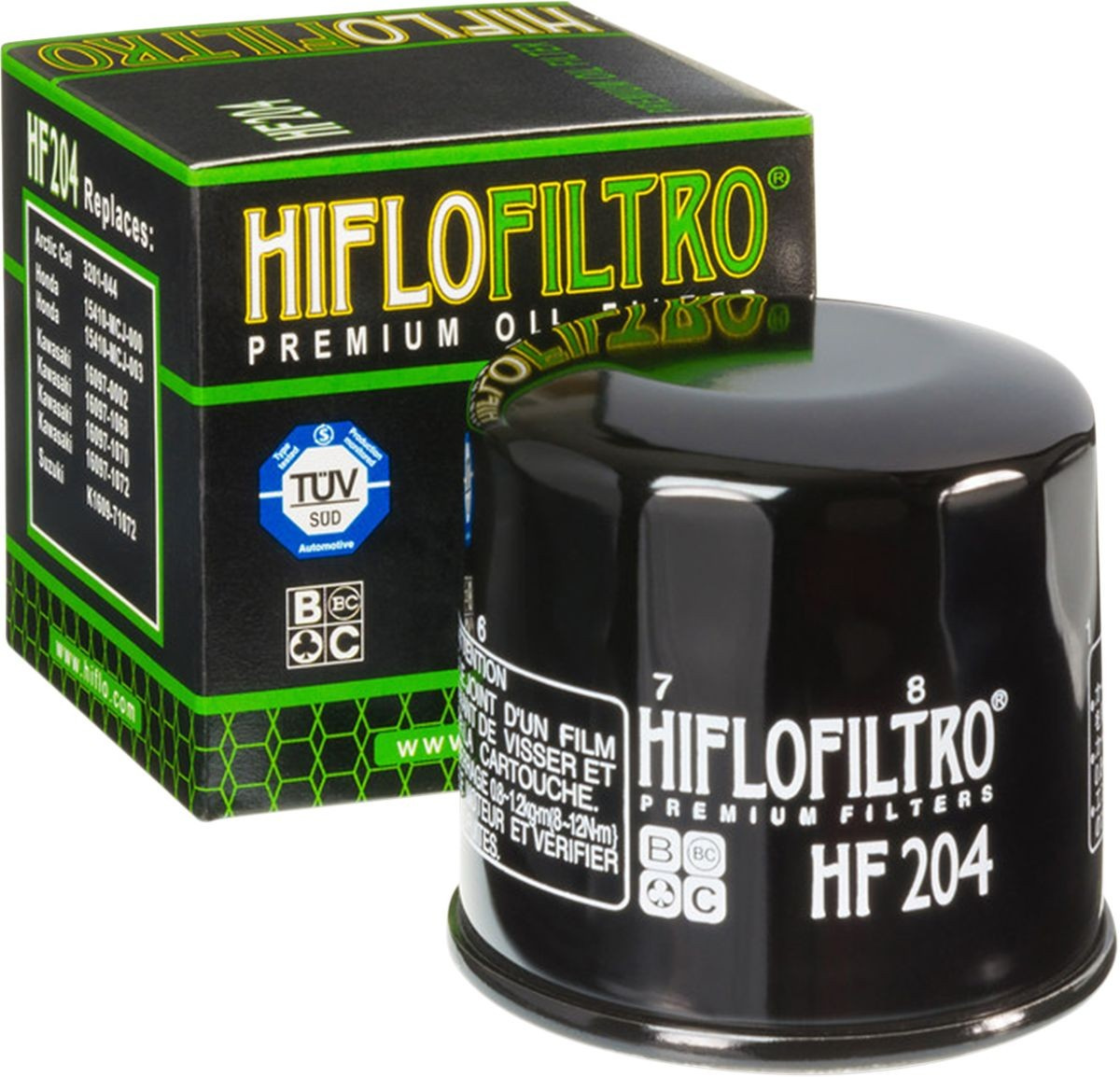 Hiflofiltro Oil Filter Spin-On Paper Glossy Black Hiflofiltro Oil Filt