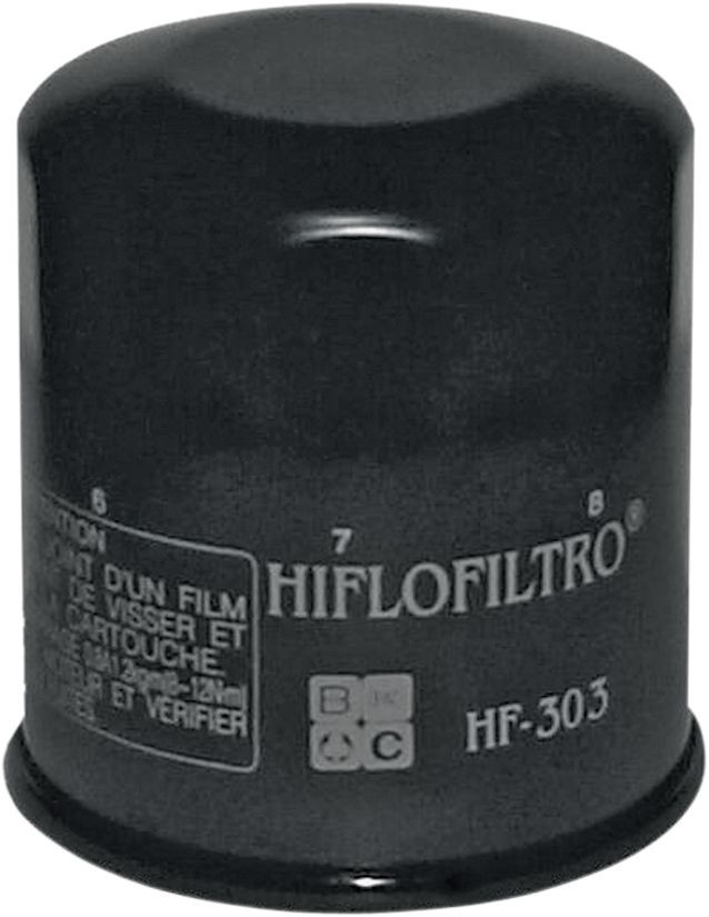 Hiflofiltro Oil Filter Spin-On Paper Glossy Black Hiflofiltro Oil Filt