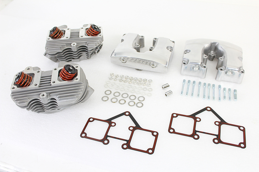 Shovelhead 78-84 Cylinder Head Set with Polished Rocker Box