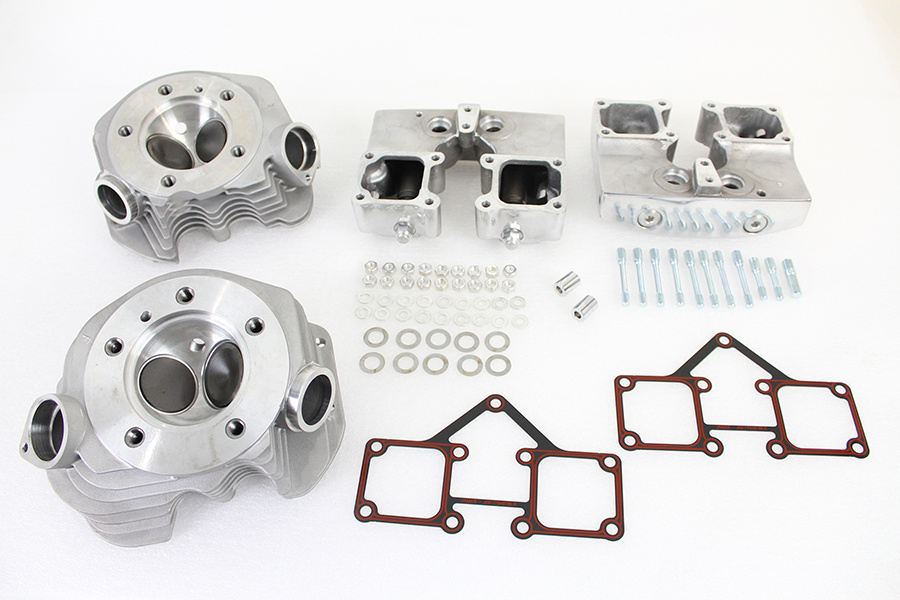 Shovelhead 78-84 Cylinder Head Set with Polished Rocker Box