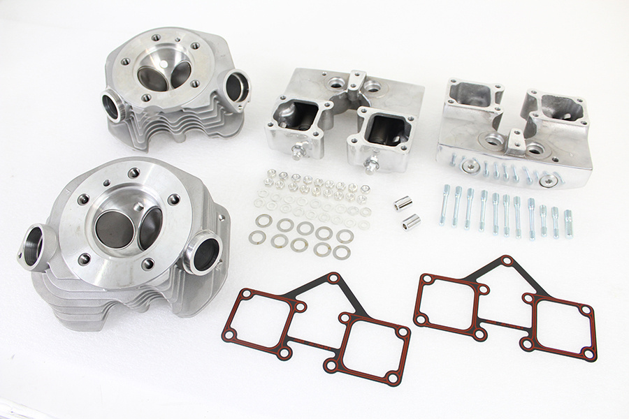 Shovelhead 78-84 Cylinder Head Set with Polished Rocker Box
