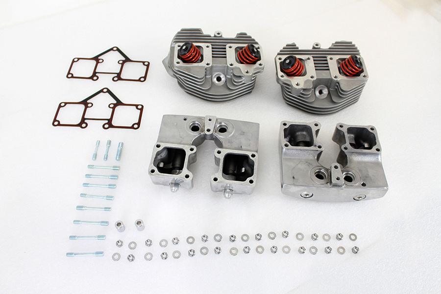 Shovelhead 66-77 Cylinder Head Set with Polished Rocker Box