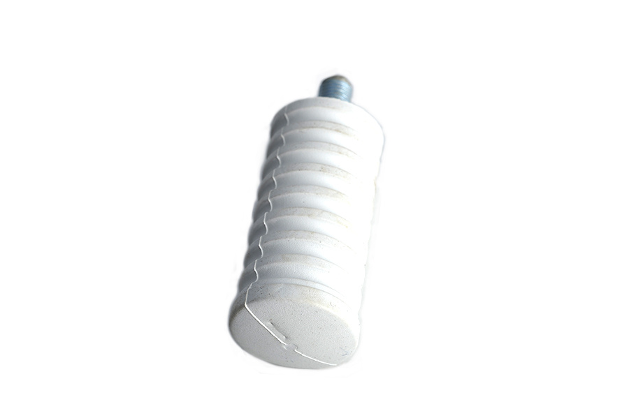 V-Twin Shifter Footpeg White Rubber