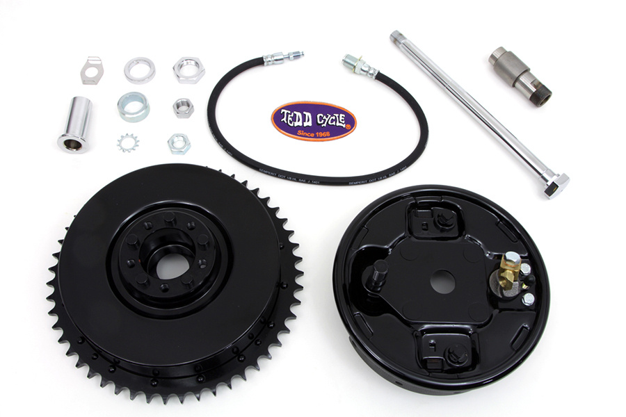 Rear Brake Drum Assembly Black 58-66