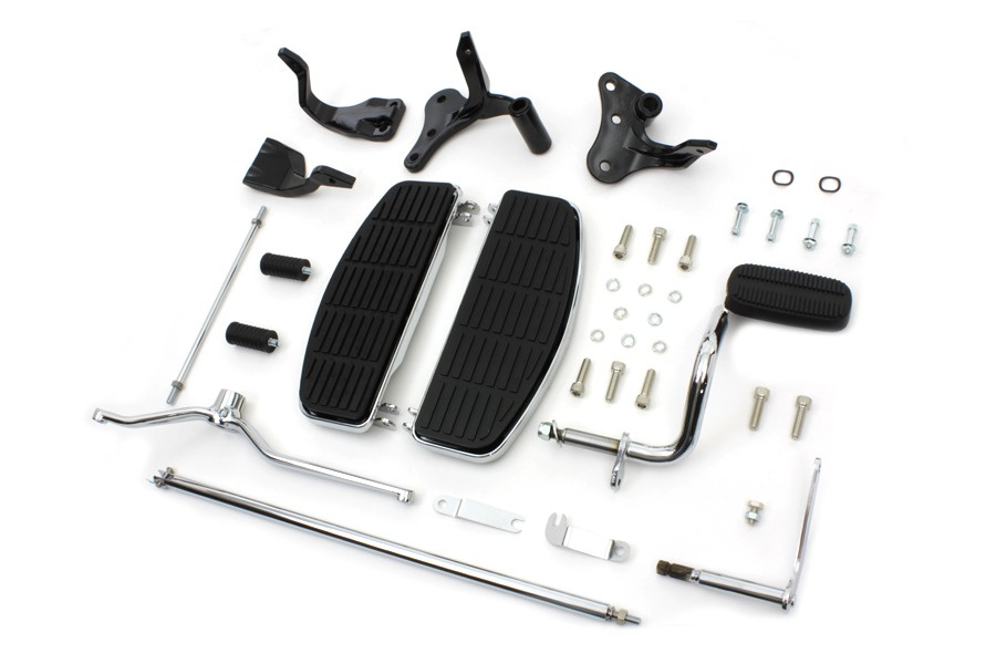 Wyatt Gatling Driver Footboard Kit with Black Brackets 99-05