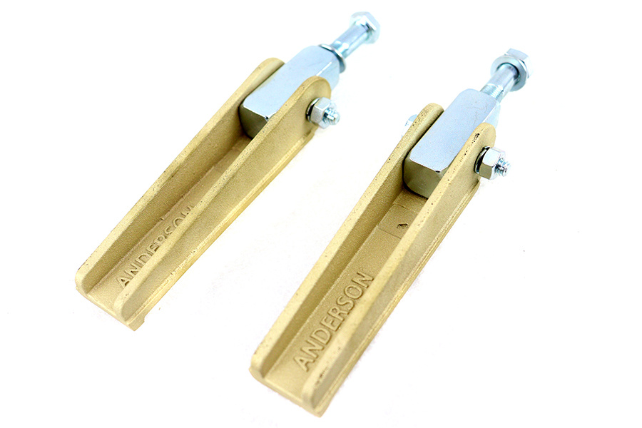 Anderson Chopper Style Footpeg Set Brass