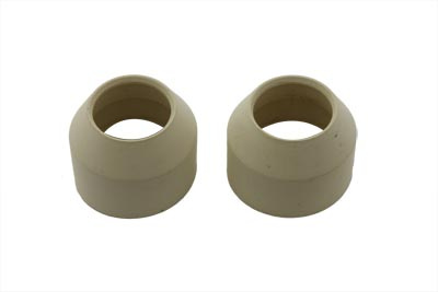 35mm Rubber Fork Boots White