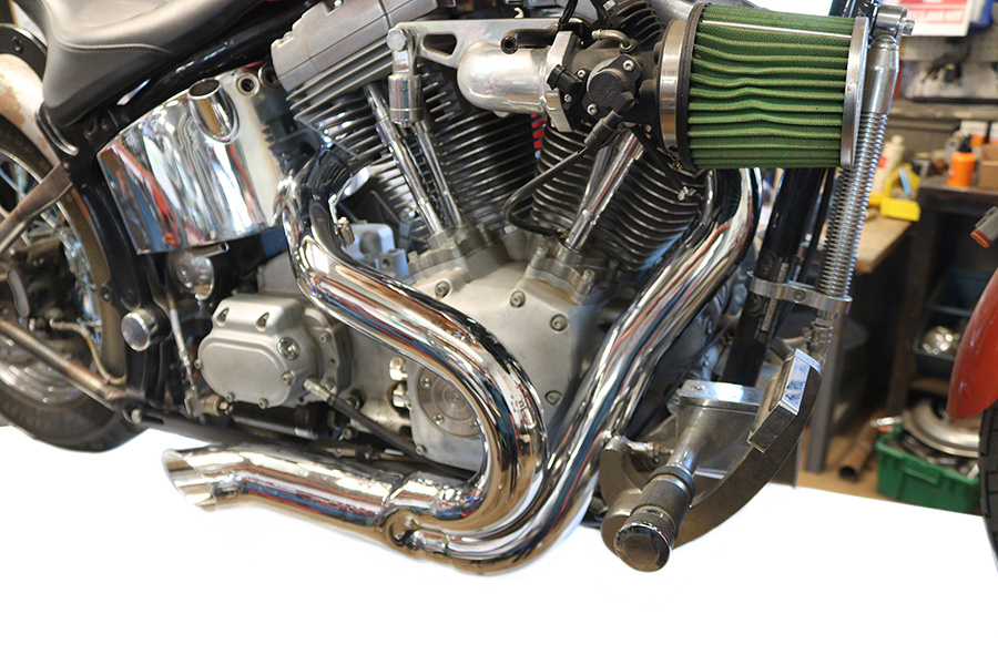 Chrome Wyatt Gatling 2 into 1 Exhaust Pipe Header Kit