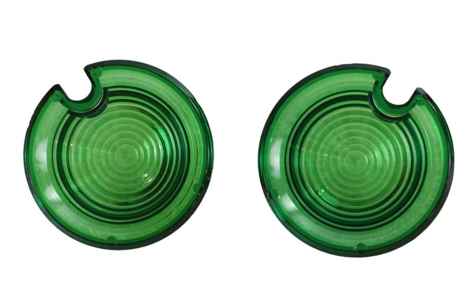 Bullet Style Marker Lamp Green Lens Set