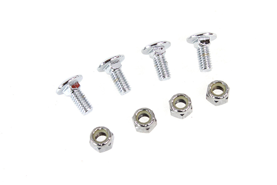 U-Clamp Carriage Bolt Set, Chrome Bolt Set