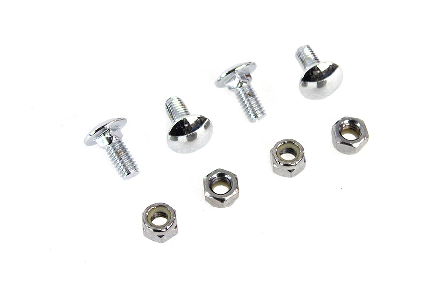 U-Clamp Carriage Bolt Set, Chrome Bolt Set