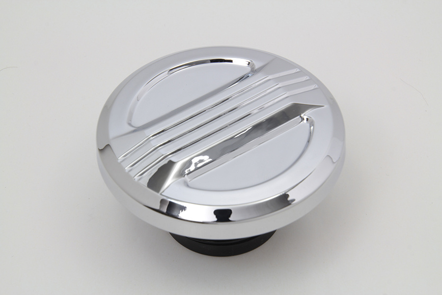 Air Flow Gas Cap Vented Chrome 96-up