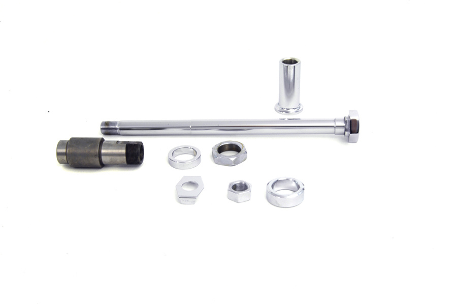 Chrome Rear Axle Kit 63-66