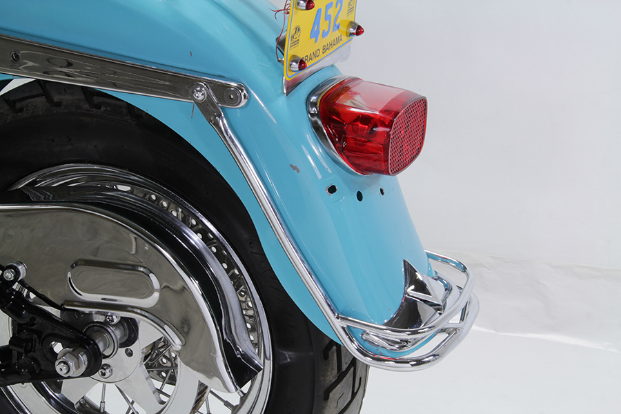 Rear Fender Rail Trim Chrome Evo Softail