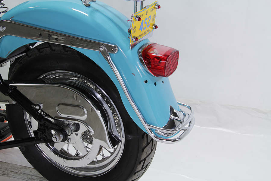 Rear Fender Rail Trim Chrome Evo Softail