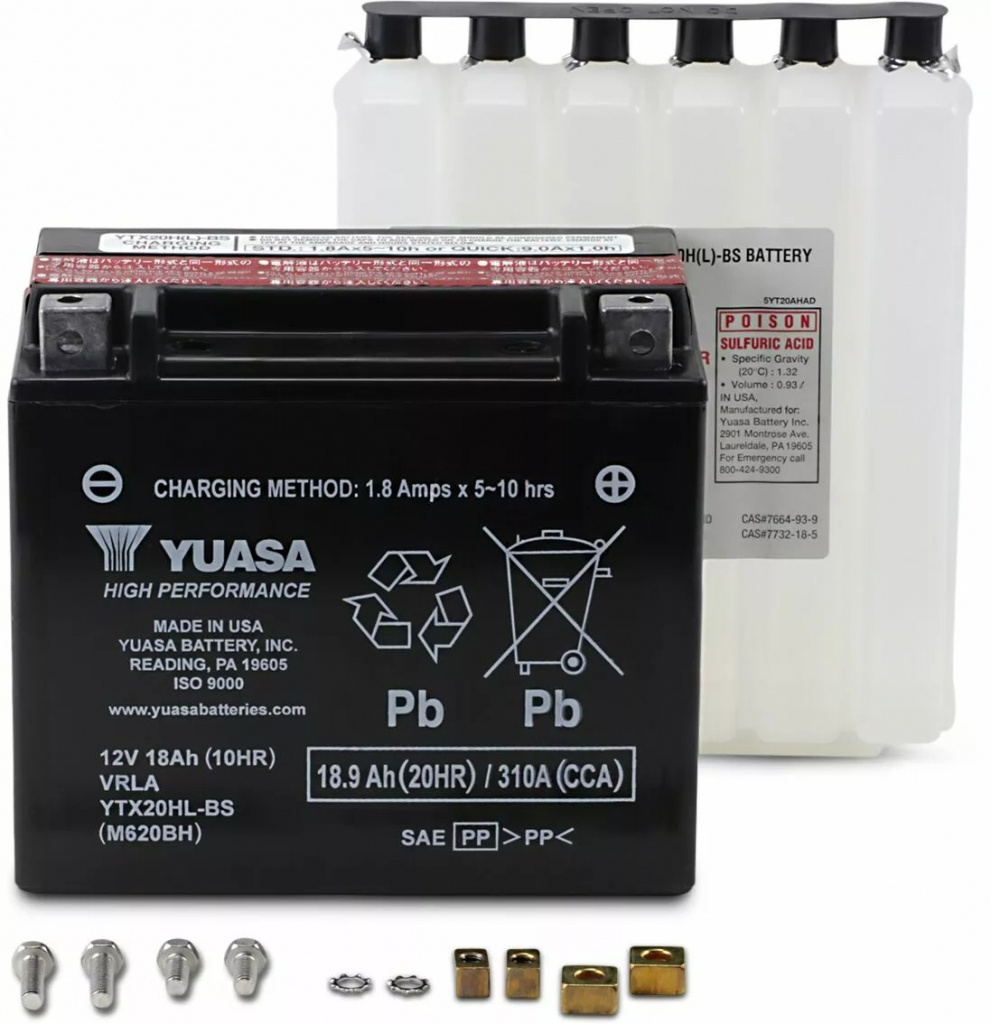 Yuasa Battery Ytx� 12V 172,72 Mm X 86 Mm X 155 Mm Lead Acid Maintenan