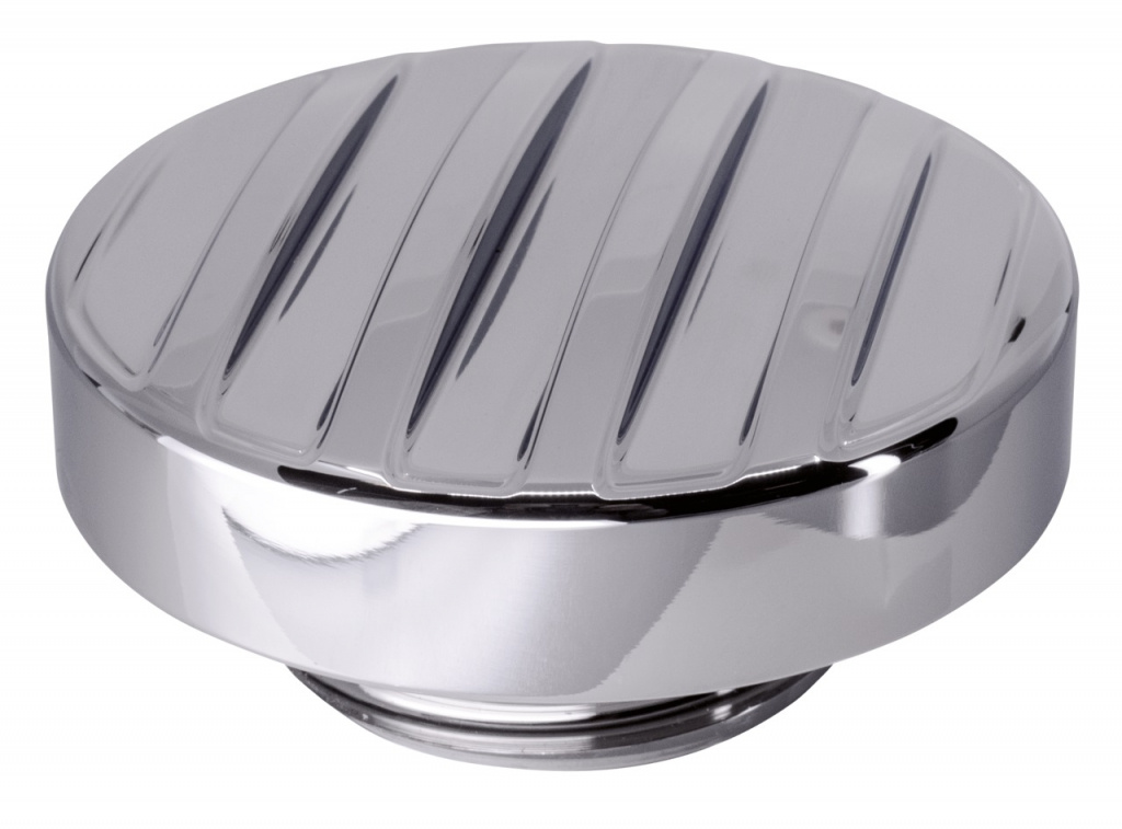 Gzp Chr Ribbed Screw In Cap 82-E18