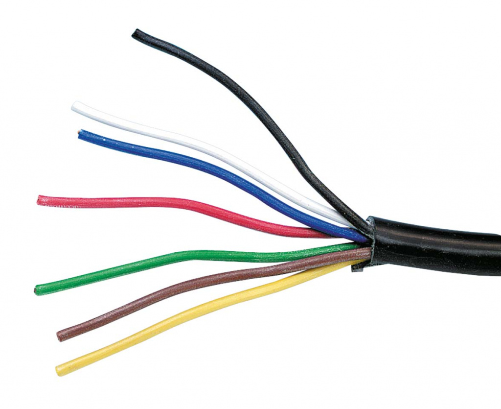 Kabelstam 7 kablar Svart h�lje