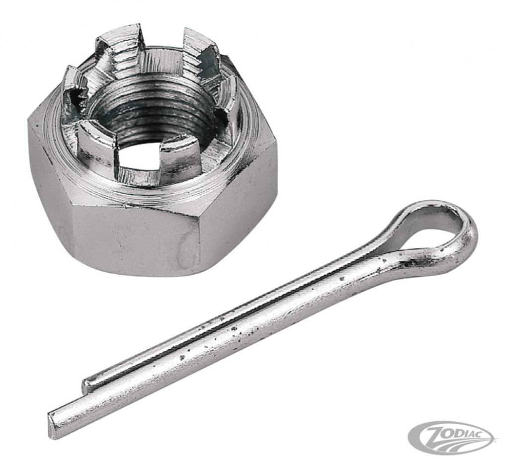 Gzp Chrome 5/8-18 Castle Nut Rear Axle 8