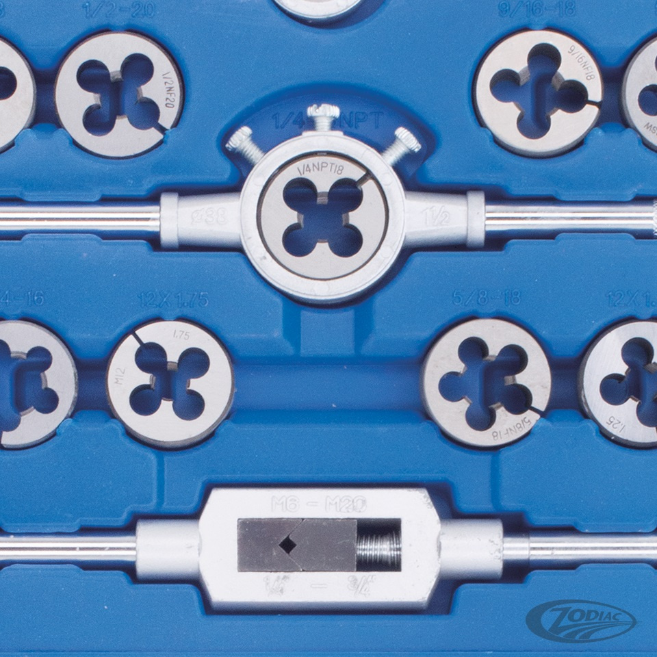 Tap & Die set 110 pieces SAE Tungsten