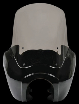 Black T-Sport fairing kit with clear windshield