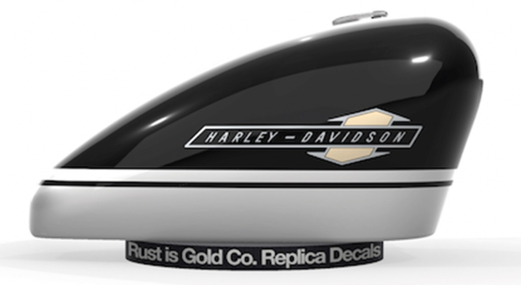 Rusty gold Tank Decals Black/Silver/White XL63-65
