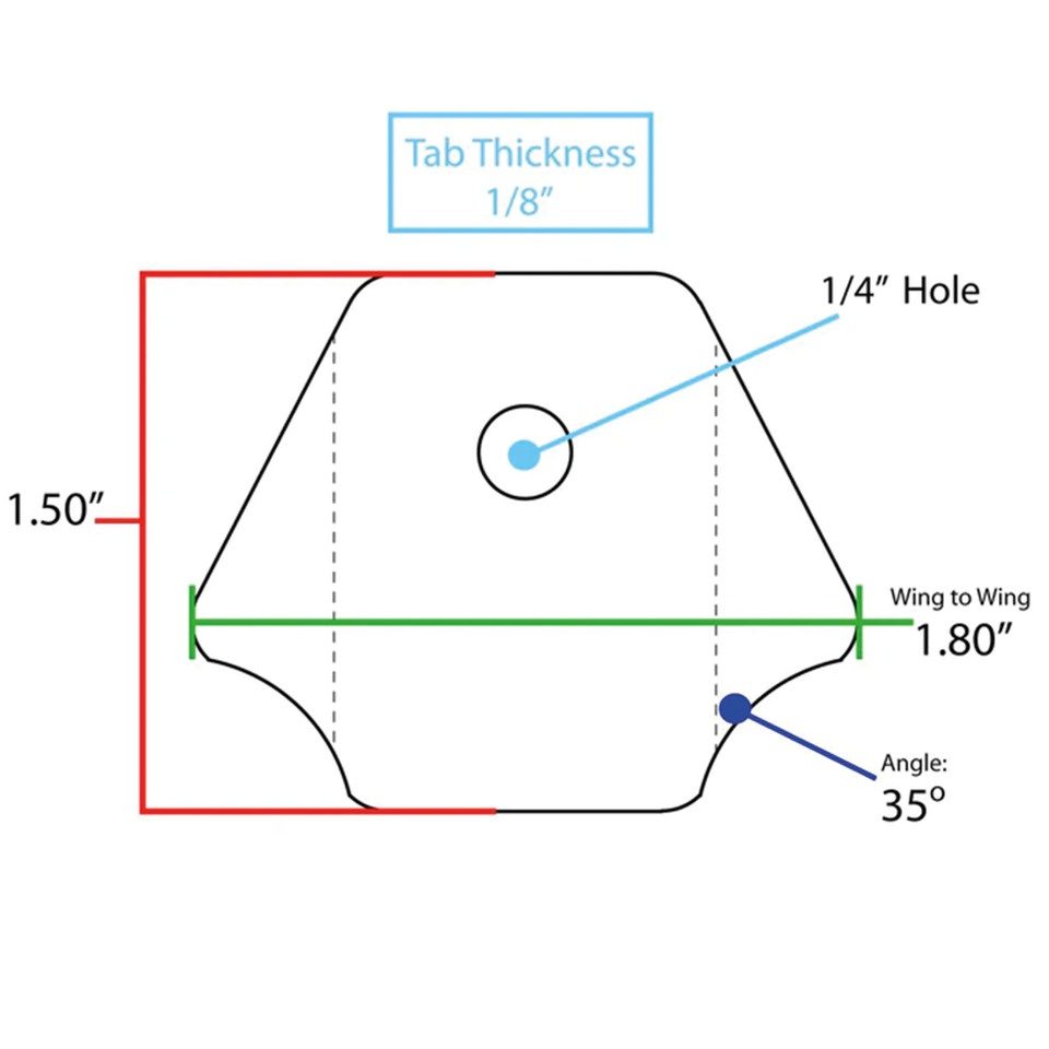 Lowbrow customs Wing tabs