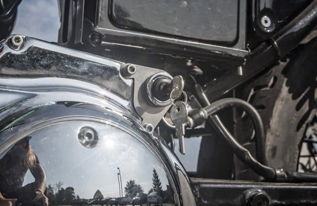 Lowbrow customs Bolt-On Tab Ign. Switch Mount XL91-03